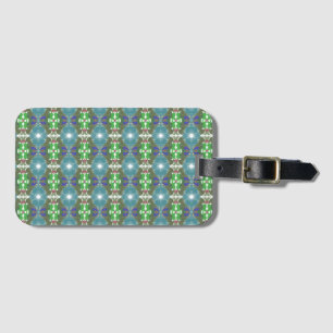 Emerald Tide Kaleidoscope Luggage Tag
