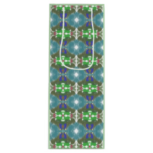 Emerald Tide Kaleidoscope Wine Gift Bag