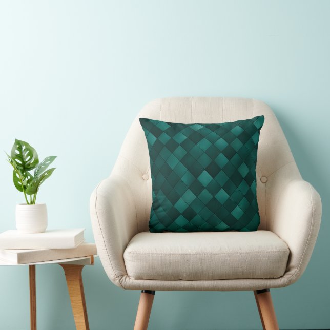 Emerald Tile Pattern – Modern Luxury Cushion (Chair)