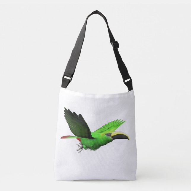 Emerald Toucanet Crossbody Bag (Front)