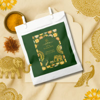 emerald traditional hindu motifs wedding thanks