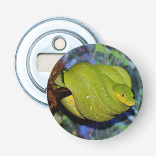 Emerald Tree Boa Snake Bottle Opener