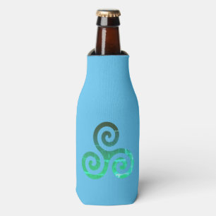 Emerald Triskele Ancient Celtic Symbol Bottle Cooler