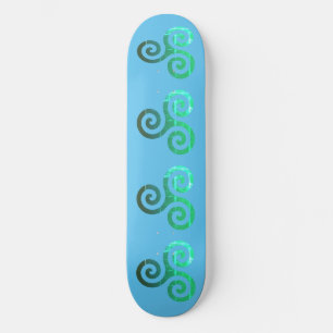 Emerald Triskele Ancient Celtic Symbol Skateboard