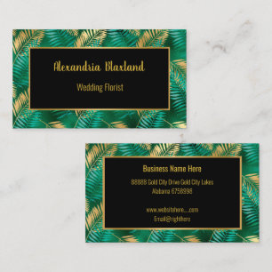 EMERALD TROPICAL PALM  BUSINESS CARD