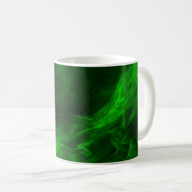 Emerald Vapour Glow Coffee Mug (Front Right)