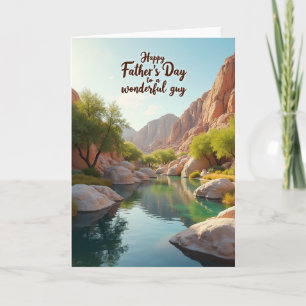 Emerald Water Fathers Day Card