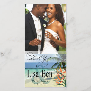 Emerald Waters Tropical Beach Thank You Photo