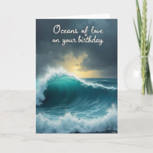 Emerald Wave Birthday Card