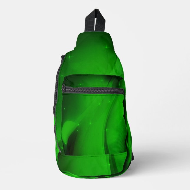 Emerald Wave Sling Bag (Front)