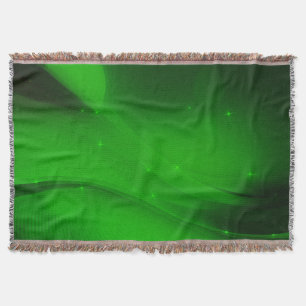 Emerald Wave Throw Blanket