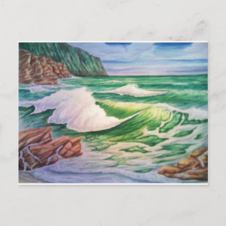emerald waves postcard