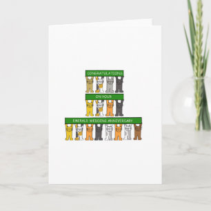 Emerald wedding anniversary, 55 years. card
