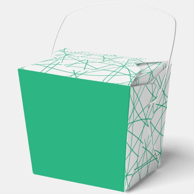 Emerald White Accent Favour Box – Customisable (Front)