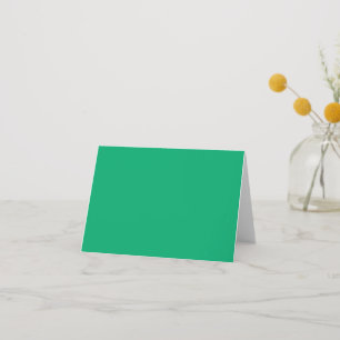 Emerald & White Folded Thank You Card – Customise