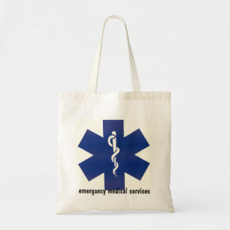 emergancy medical services first aid bad tote bag