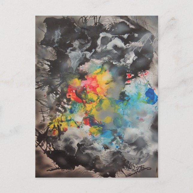 Emergence - Abstract by Gene Foltuz Mini Print Postcard (Front)