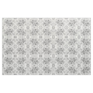 Emergence Fabric Pattern in black and white