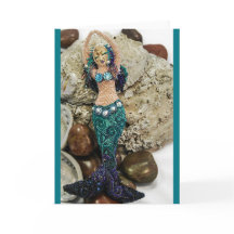 Emergence the Mermaid Blank Note Card