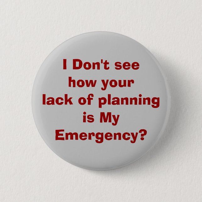 emergency 6 cm round badge (Front)
