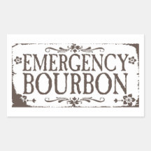 Emergency Booze Stickers - Bourbon
