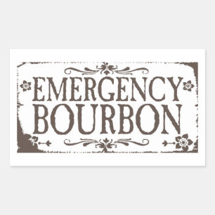 Emergency Booze Stickers - Bourbon