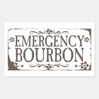 Emergency Booze Stickers - Bourbon