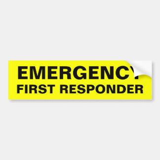 EMERGENCY BUMPER STICKER