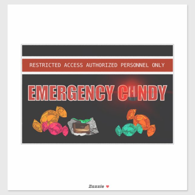 Emergency Candy Funny Construction Safety (Sheet)