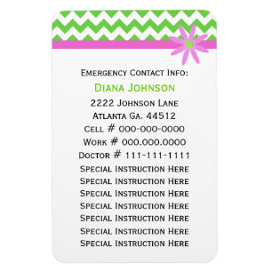 Emergency Contact: Babysitter Premium Magnet