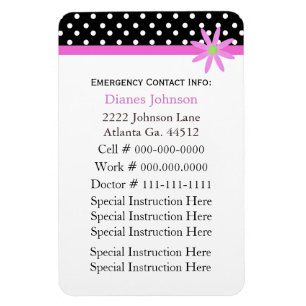 Emergency Contact: Babysitter Premium Magnet