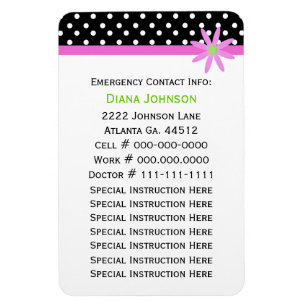 Emergency Contact: Babysitter Premium Magnet