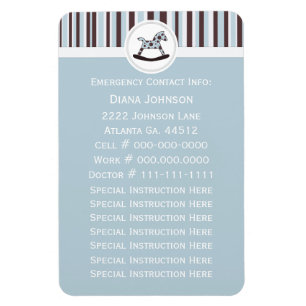 Emergency Contact: Rocking Horse Premium Magnet 2