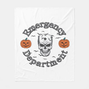 Emergency Departement Room Er Nurse Skeleton Hallo Fleece Blanket
