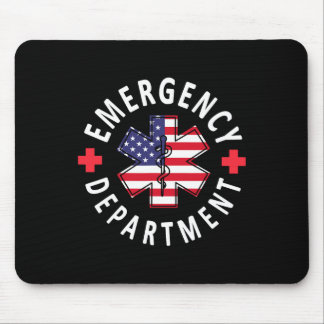 Emergency Department 4th Of July Usa Emergency Roo Mouse Pad