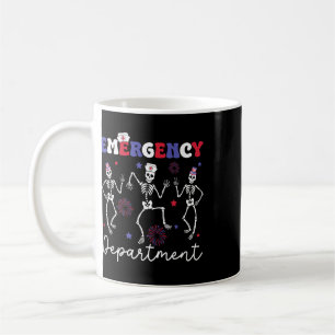 Emergency Department - American Flag 4th Of July  Coffee Mug