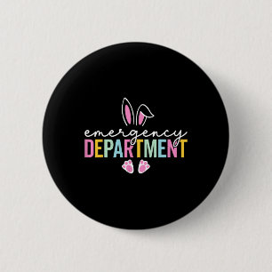 Emergency Department Bunny Emergency Room Er Nurse 6 Cm Round Badge