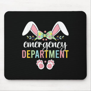 Emergency Department Bunny Emergency Room Er Nurse Mouse Pad