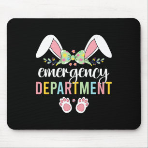 Emergency Department Bunny Emergency Room Er Nurse Mouse Pad