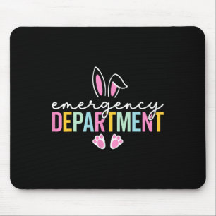 Emergency Department Bunny Emergency Room Er Nurse Mouse Pad