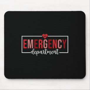 Emergency Department By Aishopi Valentine's Day Em Mouse Pad
