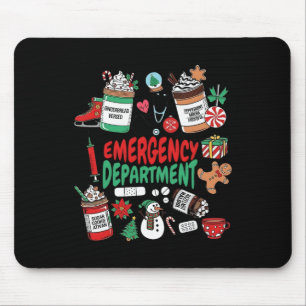 Emergency Department Christmas Crew Ed Christmas M Mouse Pad