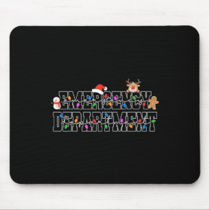 Emergency Department Christmas Lights Er Nurse Chr Mouse Pad