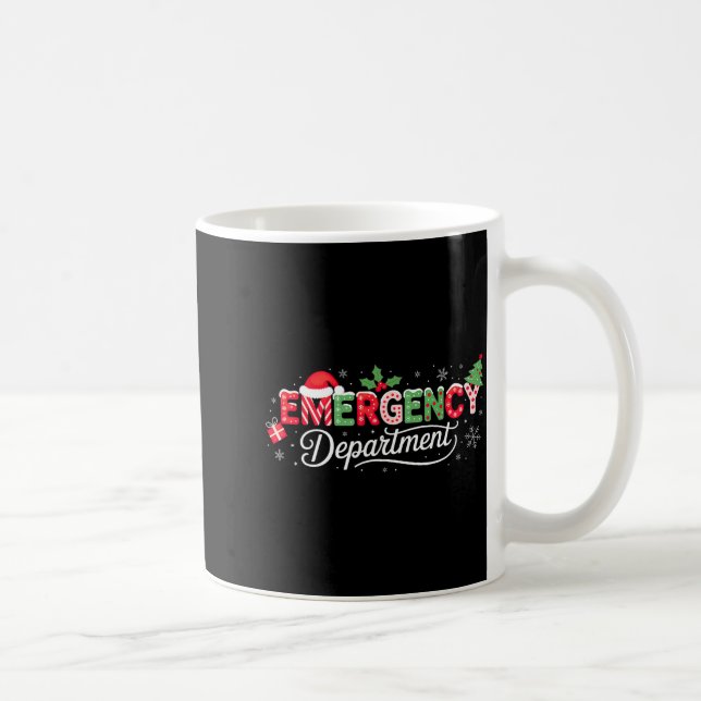 Emergency Department Christmas Santa Er  Coffee Mug (Right)