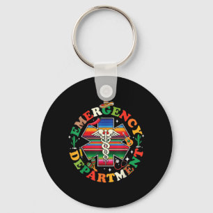 Emergency Department Cinco De Mayo Mexican Er Key Ring
