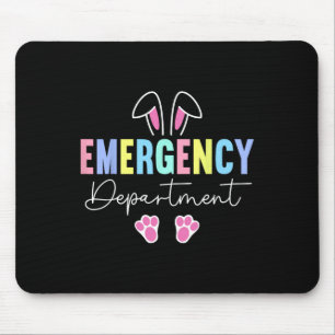 Emergency Department Easter Bunny Er Nurse Easter Mouse Pad