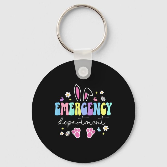 Emergency Department Easter Er Nurse Emergency Roo Key Ring (Front)