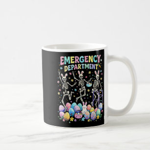 Emergency Department Easter Er Rn Nurse Skeleton Coffee Mug