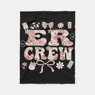 Emergency Department Emergency Nurse Emergency Roo Fleece Blanket