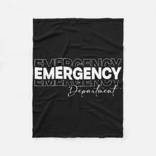 Emergency Department Emergency Room Healthcare Nur Fleece Blanket